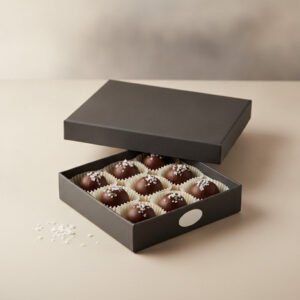 Dark Chocolate Sea Salt Truffles